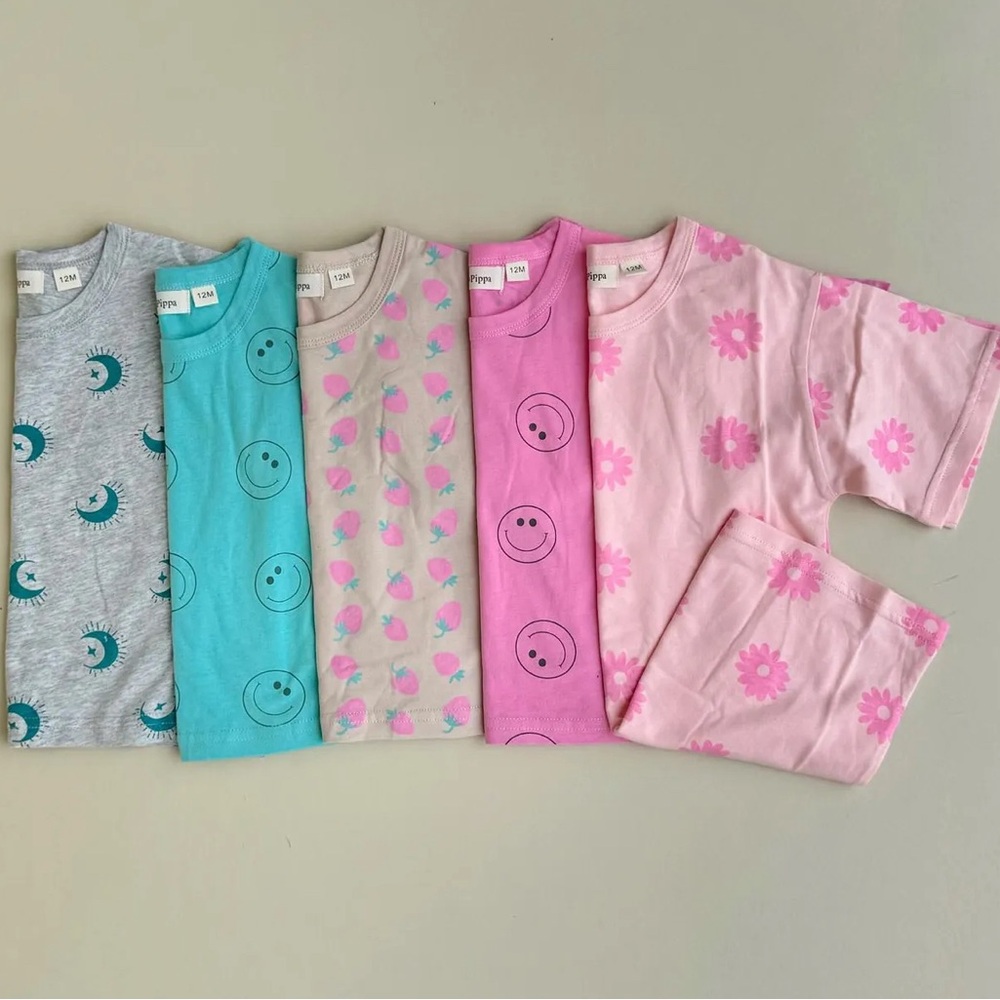 Indy & Pippa strawberry daydreamers matching set NWT size 3T oversized - Picture 8 of 10
